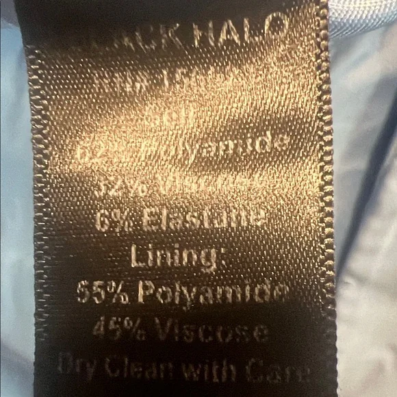 Black Halo Light Blue Blue Hugo Blazer with White Buttons - Picture 4 of 8